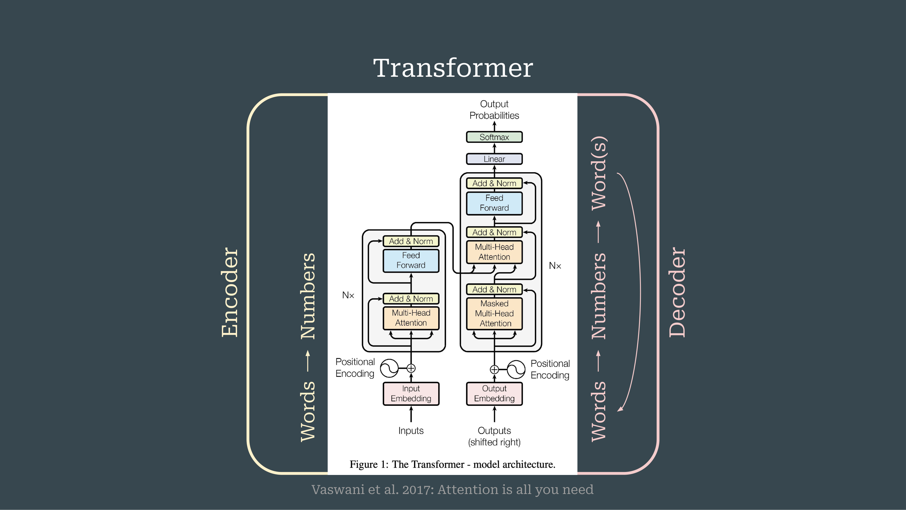 The Transformer architecture as the foundation of modern language models