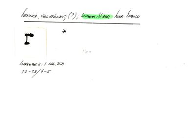 Card S1-K01-00000501 — facsimile